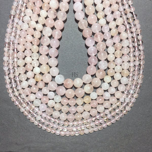 Natural Pink Morganite Highly Polished Round Beads Energy Gemstone Loose Beads  for DIY Jewelry MakingAAAAA Best Quality 8mm