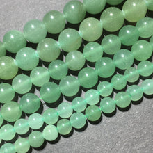 Load image into Gallery viewer, Natural Green Adventurine Jade round beads Healing Gemstone Loose Beads for DIY Jewelry MakingAAA Quality 4mm 6mm 8mm 10mm
