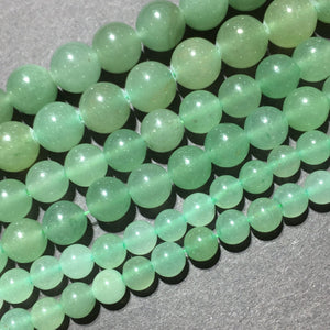 Natural Green Adventurine Jade round beads Healing Gemstone Loose Beads for DIY Jewelry MakingAAA Quality 4mm 6mm 8mm 10mm