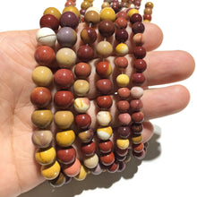 Load image into Gallery viewer, Natural Mookaite Beads Healing Energy Gemstone Loose Beads for DIY Jewelry Making AAA Quality 4mm 6mm 8mm 10mm 12mm
