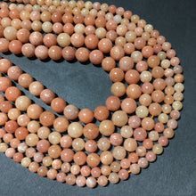 Load image into Gallery viewer, Natural Peach Calcite Round Beads Healing Gemstone Loose Beads  for DIY Jewelry MakingAAA Quality  6mm 10mm
