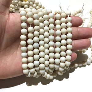 Natural Ivory Jade Beads Healing Energy Gemstone Spacer Loose Bead  for DIY Jewelry Making AAAAA Quality 12mm