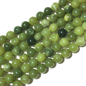 Natural Green Jade Round Beads Healing Gemstone Loose Bead  for DIY Jewelry Making AAA Quality 6mm 8mm 10mm 12mm