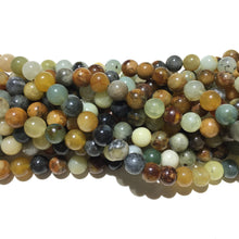 Load image into Gallery viewer, Natural Fire New Jade Bead Healing Mala Gemstone Spacer Loose Bead  for DIY Jewelry MakingAAA Quality 6mm 8mm 10mm 12mm
