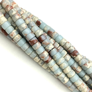 Natural Sediment Jasper HeiShi Shape Beads Healing Energy Gemstone Loose Beads for DIY Jewelry Making Design  AAA Quality 2X4MM