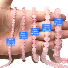 Load image into Gallery viewer, Natural Pink Rose Quartz Round Beads Wholesale Price Energy Gemstone Loose Beads  for DIY Jewelry Making AAA Quality 8mm 10mm

