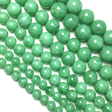 Load image into Gallery viewer, Natural Green Angelite Round Shape Beads Healing Energy Gemstone Loose Beads for DIY Jewelry Making Design  AAA Quality
