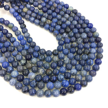 Load image into Gallery viewer, Natural Blue Sunset Stone Round Shape Beads Healing Energy Gemstone Loose Beads  for DIY Jewelry Making AAA Quality
