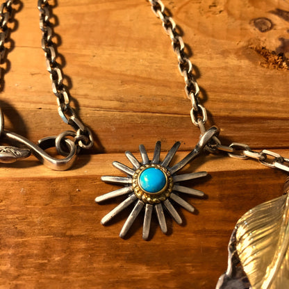 Japan Takahashi Goro Silver Feather Leather Necklace Right Feathers 66x14mm Retro Sterling 925 Silver Hip Hop style Necklace Fashion Pendant