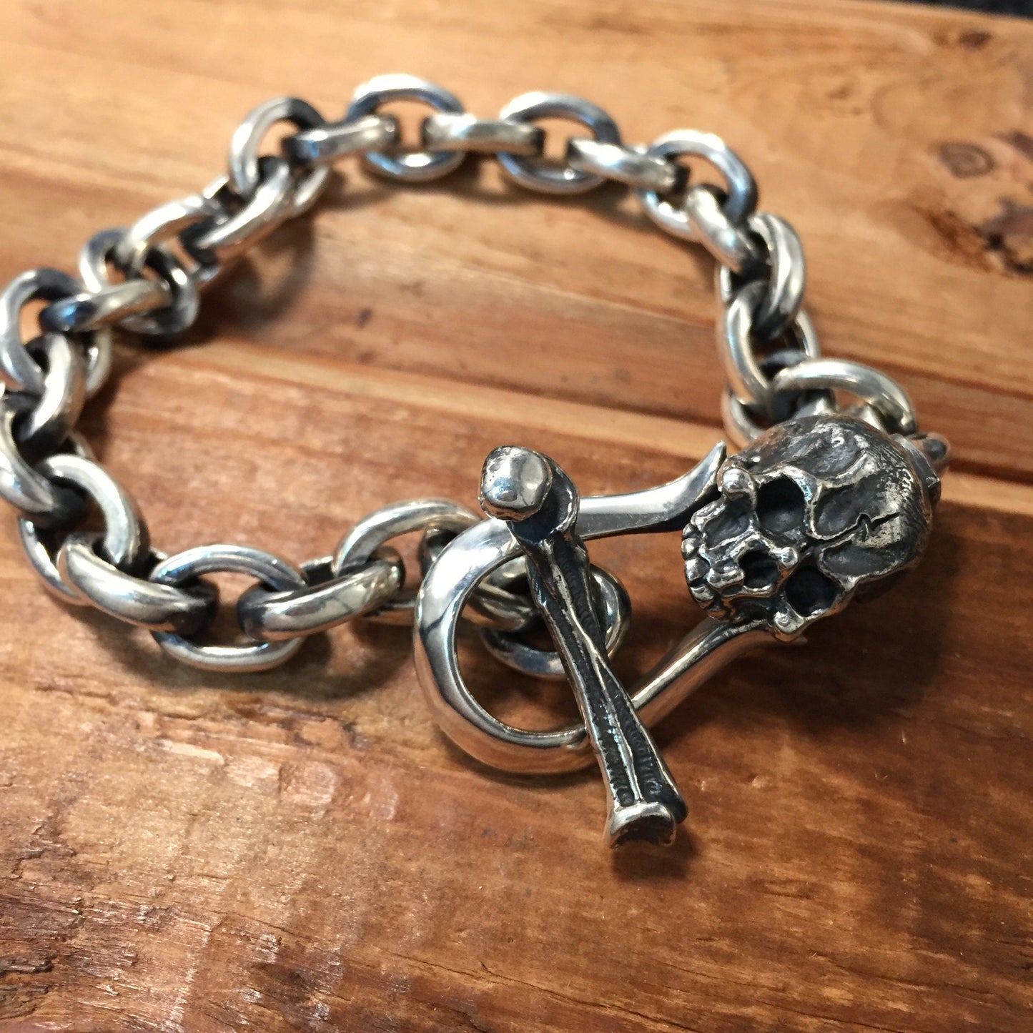 Retro Silver Skull Bracelet Wedding Engagement Bracelet Man Women Boy Girl Bracelet 925 Sterling Silver Fashion Bracelet Jewelry Gift