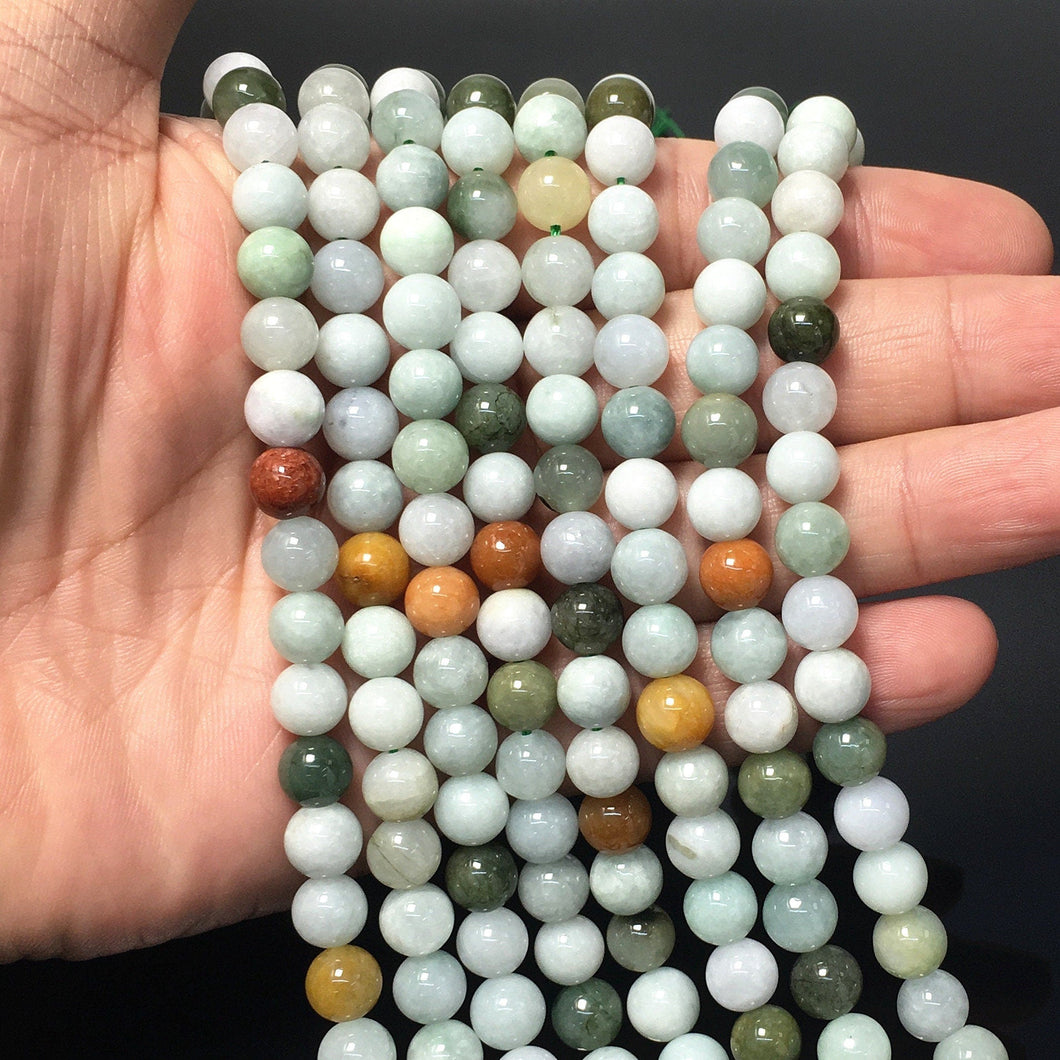 Natural Jadite Jasper Round Smooth beads Energy Healing Gemstone Loose Beads for DIY Jewelry Making Design  AAA Quality 6mm 8mm 10mm