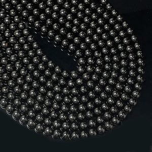 Natural Black Tourmaline Round Beads Healing Gemstone Loose Bead for DIY Jewelry MakingAAA Quality 6mm 8mm 10mm 12mm