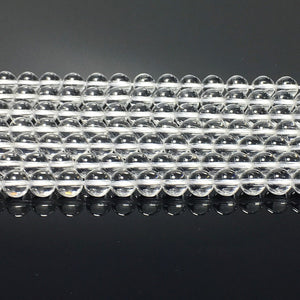 Natural Clear Crystal Quartz Round Beads Energy Gemstone Loose Beads  for DIY Jewelry MakingAAAAA Quality 6mm 8mm 10mm 12mm