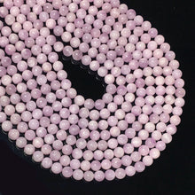 Load image into Gallery viewer, Natural Purple Kunzite Round Smooth beads Energy Healing Gemstone Loose Beads  for DIY Jewelry Making AAA Quality 6mm 8mm
