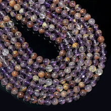 Load image into Gallery viewer, Natural Amethyst Phantom Quartz Beads Healing Gemstone Loose Bead DIY Jewelry Making Design AAA Quality 6mm 8mm 10mm
