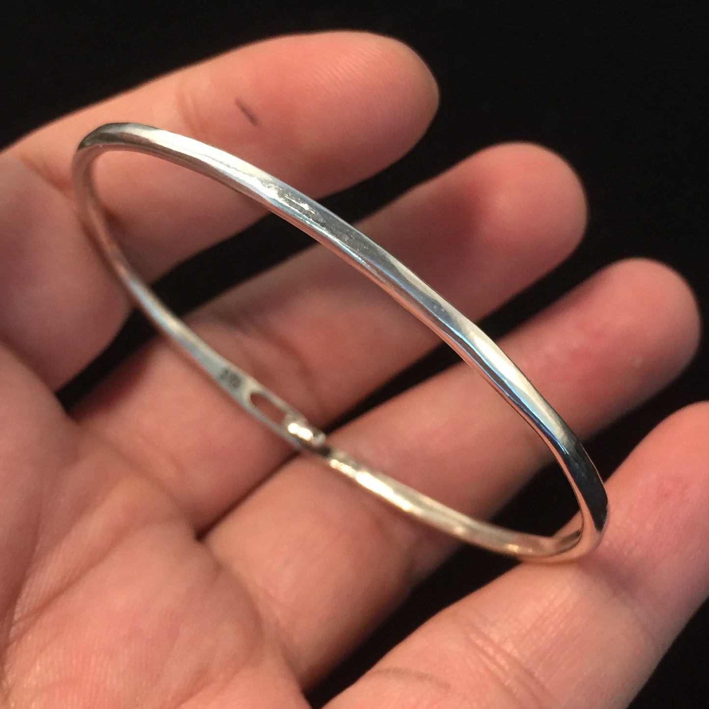 Retro Bangle 925 Sterling Silver