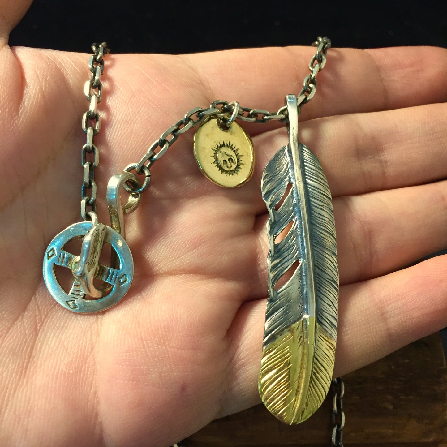 Takahashi Goro Retro Feather Necklace Set