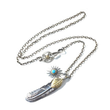 Load image into Gallery viewer, Retro Silver Takahashi Goro Feather Necklace Set
