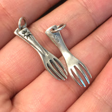 Load image into Gallery viewer, Retro Fork 925 Sterling Silver Pendant
