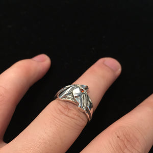 Horse Head Retro 925 Sterling Silver Ring
