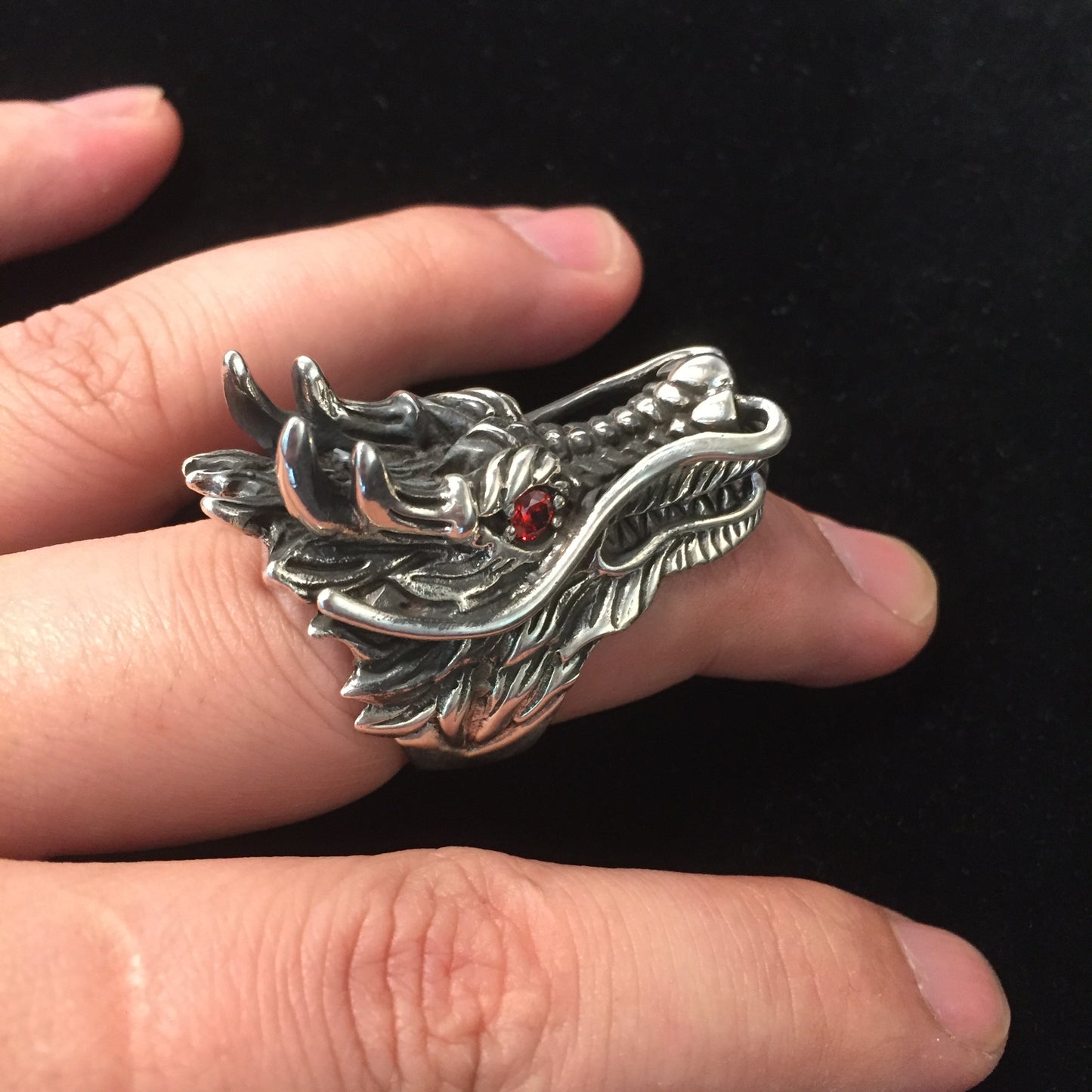 Dragon Head Retro 925 Sterling Silver Ring