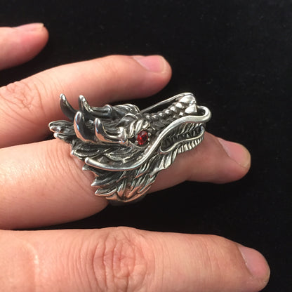 Dragon Head Retro 925 Sterling Silver Ring