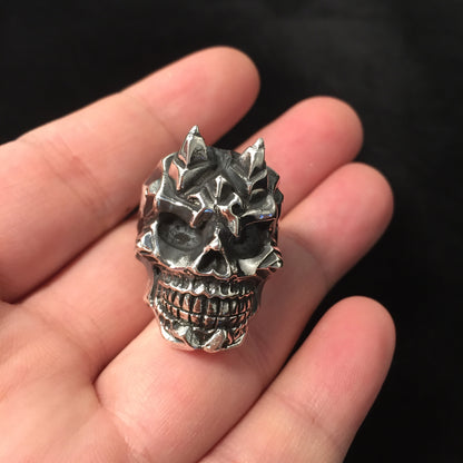 Skull Ring Retro 925 Sterling Silver
