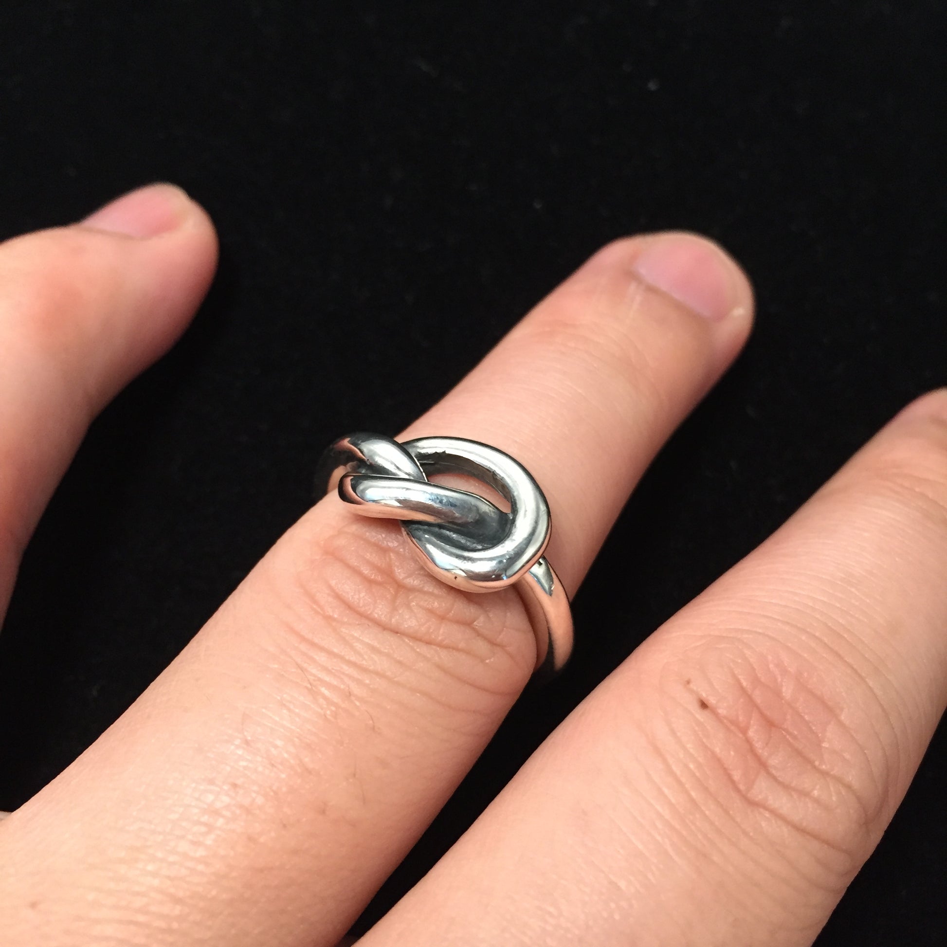 Knot Ring Retro 925 Sterling Silver
