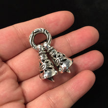 Load image into Gallery viewer, Retro Sterling Silver Hollow Bell pendant
