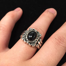 Load image into Gallery viewer, Black Onyx 925 Sterling Silver Retro Ring
